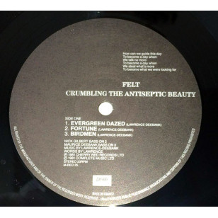 Felt - Crumbling The Antiseptic Beauty 1984 UK Version (Reissue) Vinyl LP ***READY TO SHIP from Hong Kong***